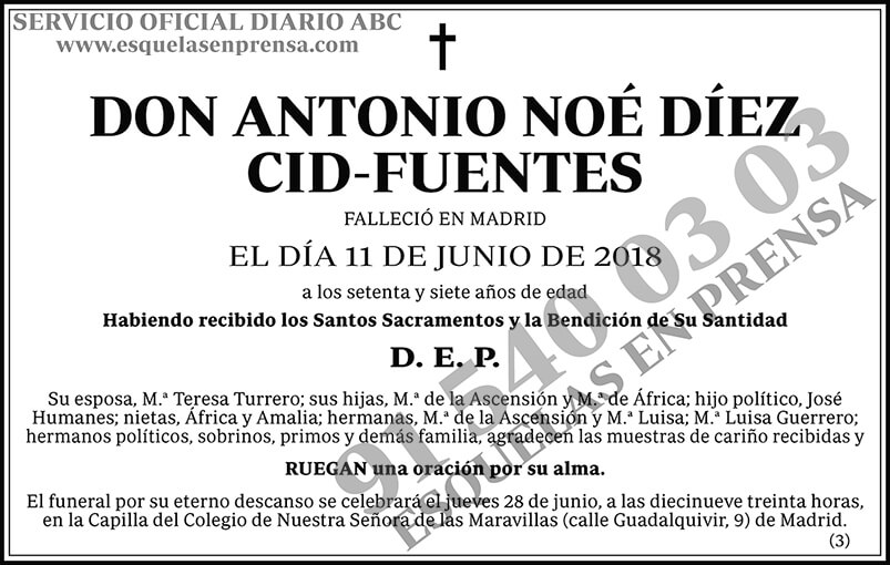 Antonio Noé Díez Cid-Fuentes